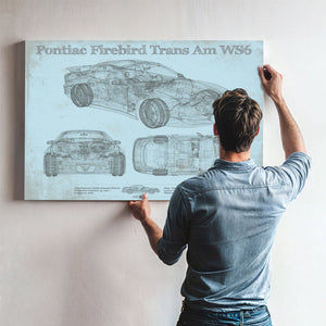 Pontiac Firebird Trans Am WS6 Vintage Auto Print