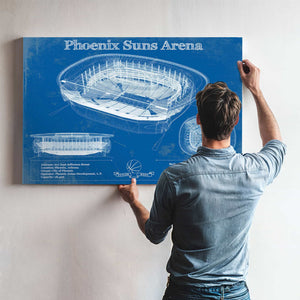Phoenix Suns - Vintage Phoenix Suns Arena NBA Print