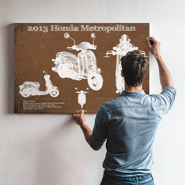 2013 Honda Metropolitan Vintage Blueprint Auto Print