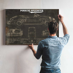Porsche Speedster 356A 1600 Vintage Auto Print