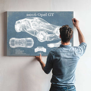 2016 Opel GT Concept Original Vintage Car Print
