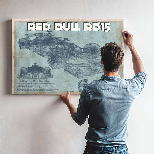 Red Bull RB15 2019 Blueprint Formula One Race Car Print