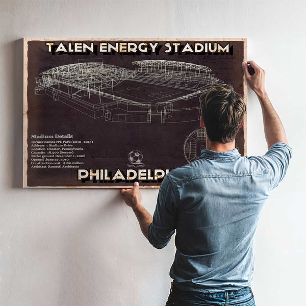 Philadelphia Union F.C. -  Vintage Talen Energy Stadium MLS Soccer Print