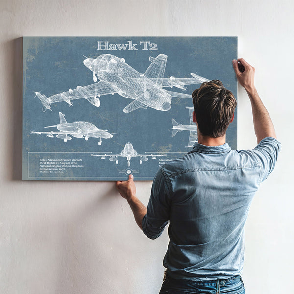 HAWK T2 Blueprint Original Military Wall Art