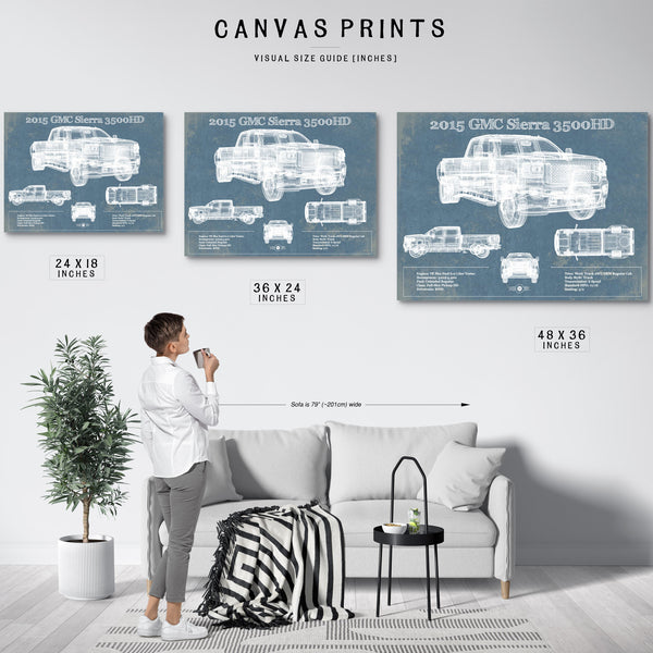 2015 GMC Sierra 3500HD Vintage Blueprint Auto Print