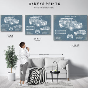 Isuzu MU-X Vintage Blueprint Auto Print