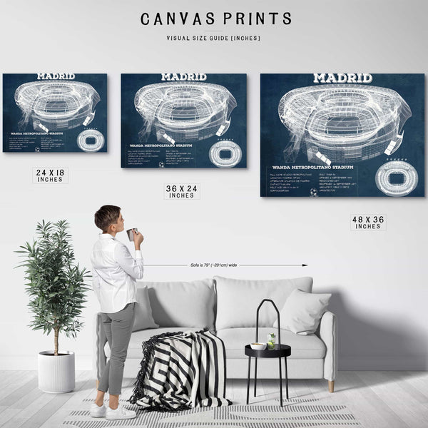 Atlético Madrid FC Wanda Metropolitano Stadium Soccer Print