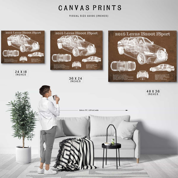 2016 Lexus IS (XE30) 200t F Sport (2017) Blueprint Auto Print