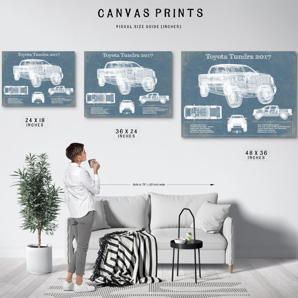 2010 Toyota Tundra Vintage Blueprint Auto Print