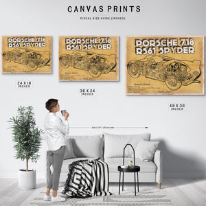 Porsche 718 Spyder Racing Sports Car Print