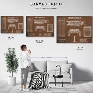 Playstation 5 Blueprint Original Wall Art