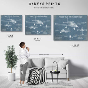 Piper PA-28 Cherokee Original Blueprint Art