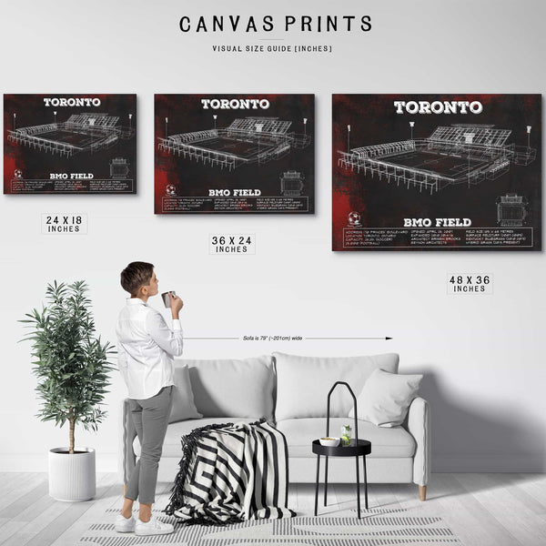Toronto F.C. - BMO Field Vintage MLS Soccer Print 2