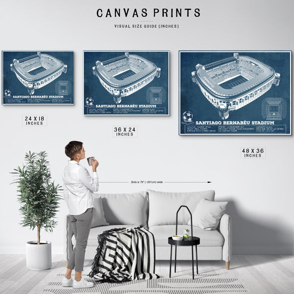 Real Madrid Football Club - Santiago Bernabeu Stadium Soccer Print