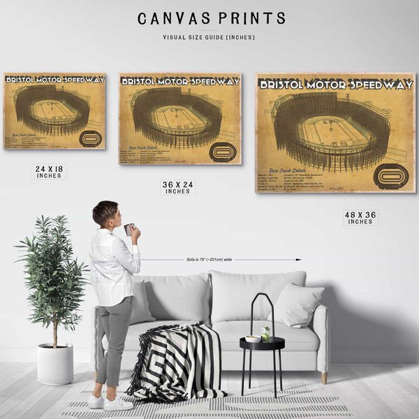 Bristol Speedway NASCAR Race Track Print