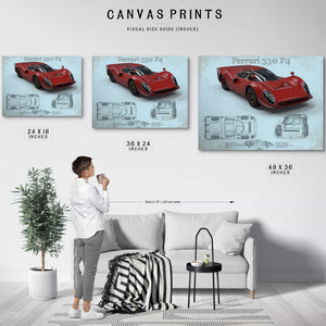 Ferrari 330 P4 Vintage Sports Car Print