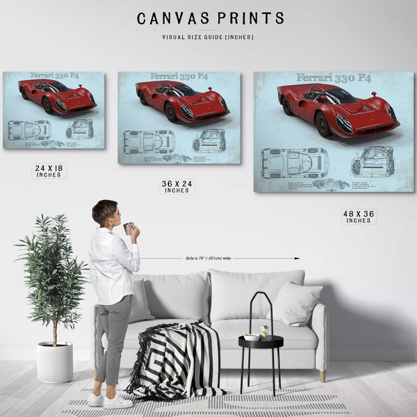 Ferrari 330 P4 Vintage Sports Car Print