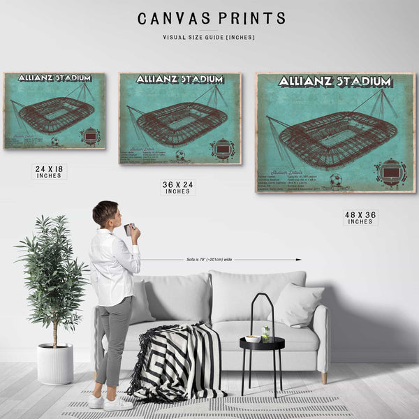 Juventus Football Club Allianz Stadium Stadium Soccer Team Color Print