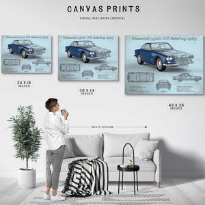 Maserati 3500 Gti Sebring Vintage Car Blueprint