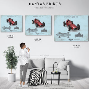 Vintage Ferrari 375 Formula One Race Car Print