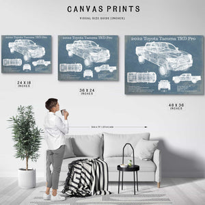 2022 Toyota Tacoma TRD Pro Blueprint Vintage Auto Print