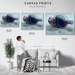 Large Hadron Collider CERN Blueprint Wall Art