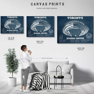 Toronto Blue Jays Rogers Centre Vintage Baseball Fan Print