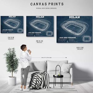AC Milan San Siro Stadium Soccer Print