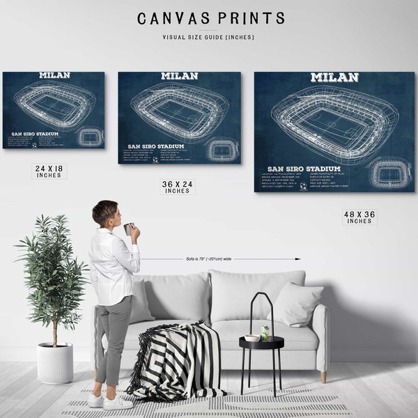 AC Milan San Siro Stadium Soccer Print