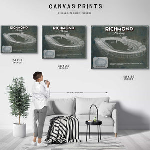 Richmond Raceway NASCAR Race Track Print
