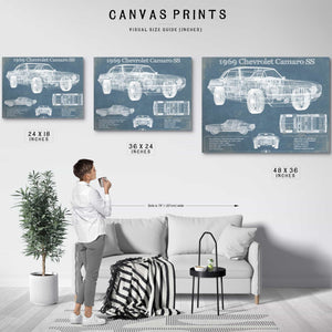 1969 Chevrolet Camaro SS Original Vintage Car Print