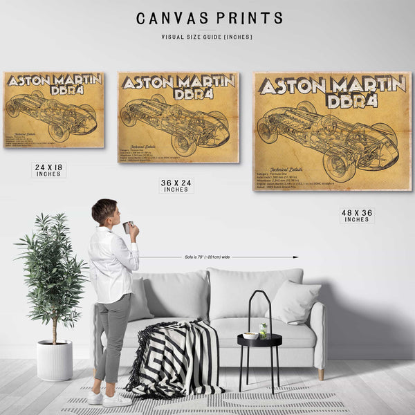 Aston Martin DBR4 Formula One Race Car Print