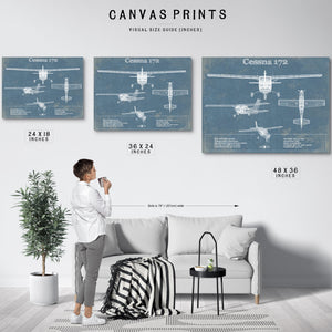 Cessna 172 Original Blueprint Art