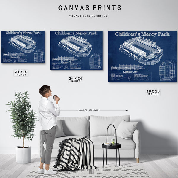 Kansas City Children's Mercy Park Vintage Soccer MLS Print