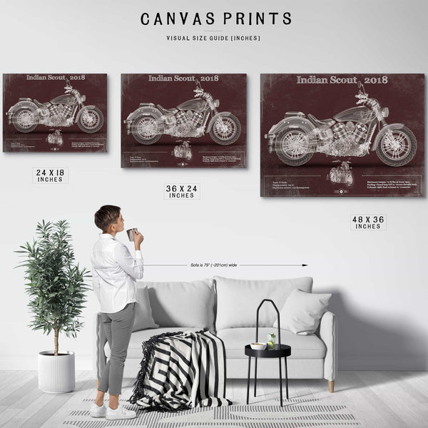Indian Scout 2018 Motorcycle Patent Print