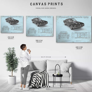 Plymouth Barracuda Original Blueprint Art