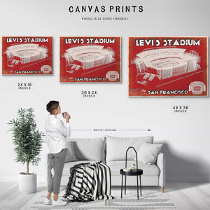 Vintage San Francisco 49ers - Levi's Stadium NFL Print