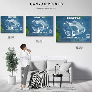 Seattle Sounders F.C. - Vintage Century Link Field MLS Soccer Print