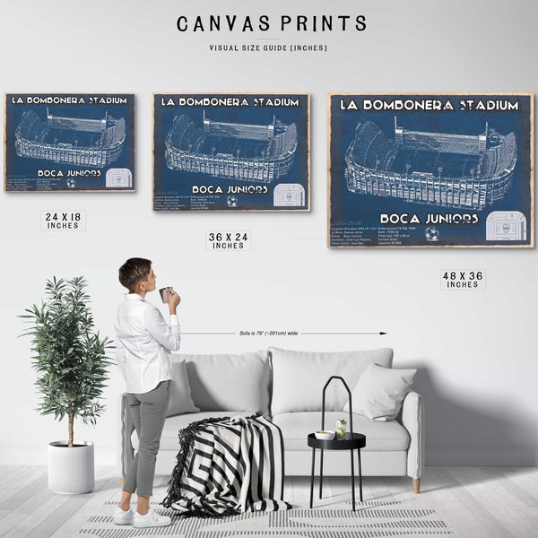 Boca Juniors F.C - La Bombonera Stadium Soccer Print