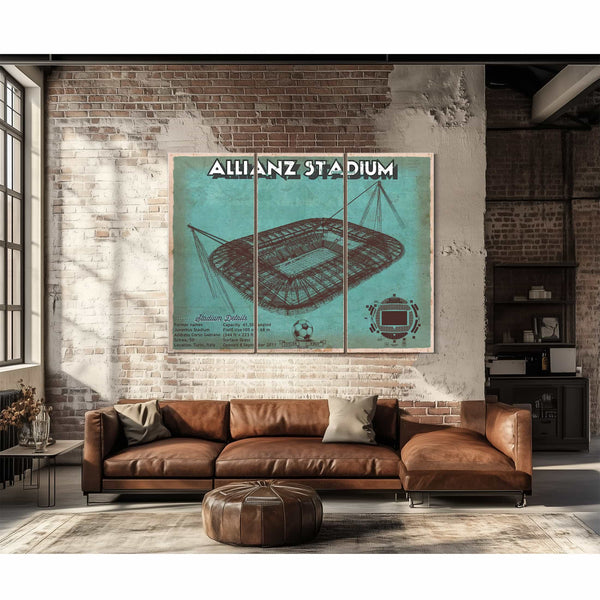 Juventus Football Club Allianz Stadium Stadium Soccer Team Color Print
