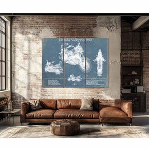 Honda Valkyrie F6C Blueprint Motorcycle Patent Print
