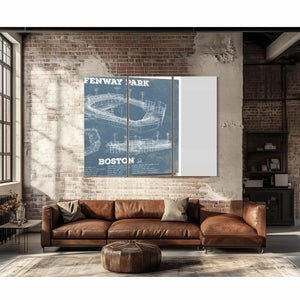 Vintage Boston Red Sox - Fenway Park Baseball Print
