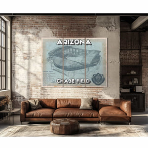 Arizona Diamondbacks - Chase Field Vintage Baseball Fan Print