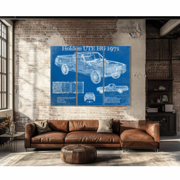 1971 Holden HG Belmont ute Vintage Auto Print