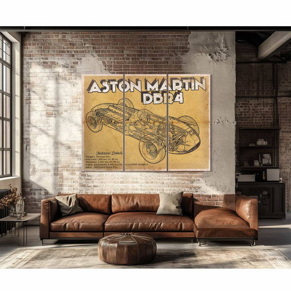 Aston Martin DBR4 Formula One Race Car Print