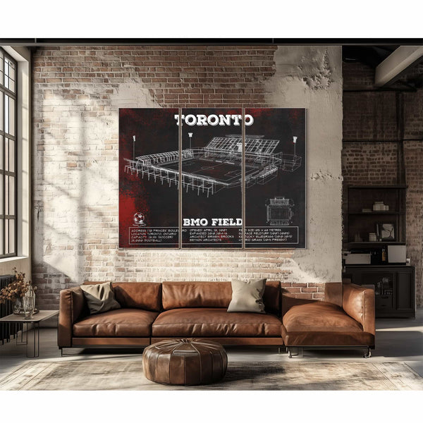 Toronto F.C. - BMO Field Vintage MLS Soccer Print 2