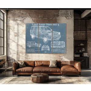 Land Rover Discovery 4 Blueprint Vintage Auto Patent Print