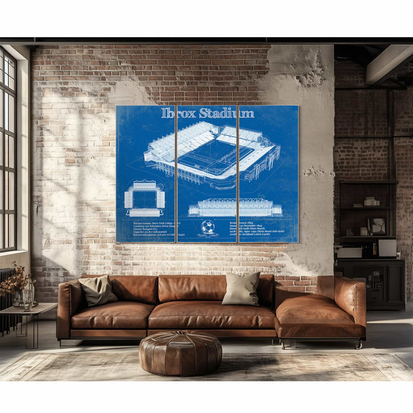 Rangers Football Club Ibrox Stadium Soccer Print