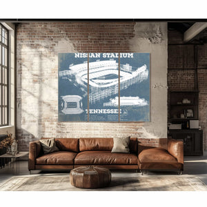 Tennessee Titans Nissan Stadium - Vintage Football Print 4