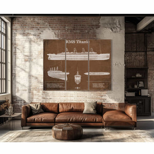Titanic Blueprint Original Wall Art
